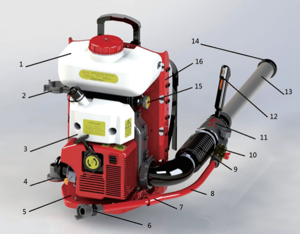 化學(xué)泡沫滅火機背負式風水泡沫滅火機 FPM-B-Q-1-1130-8